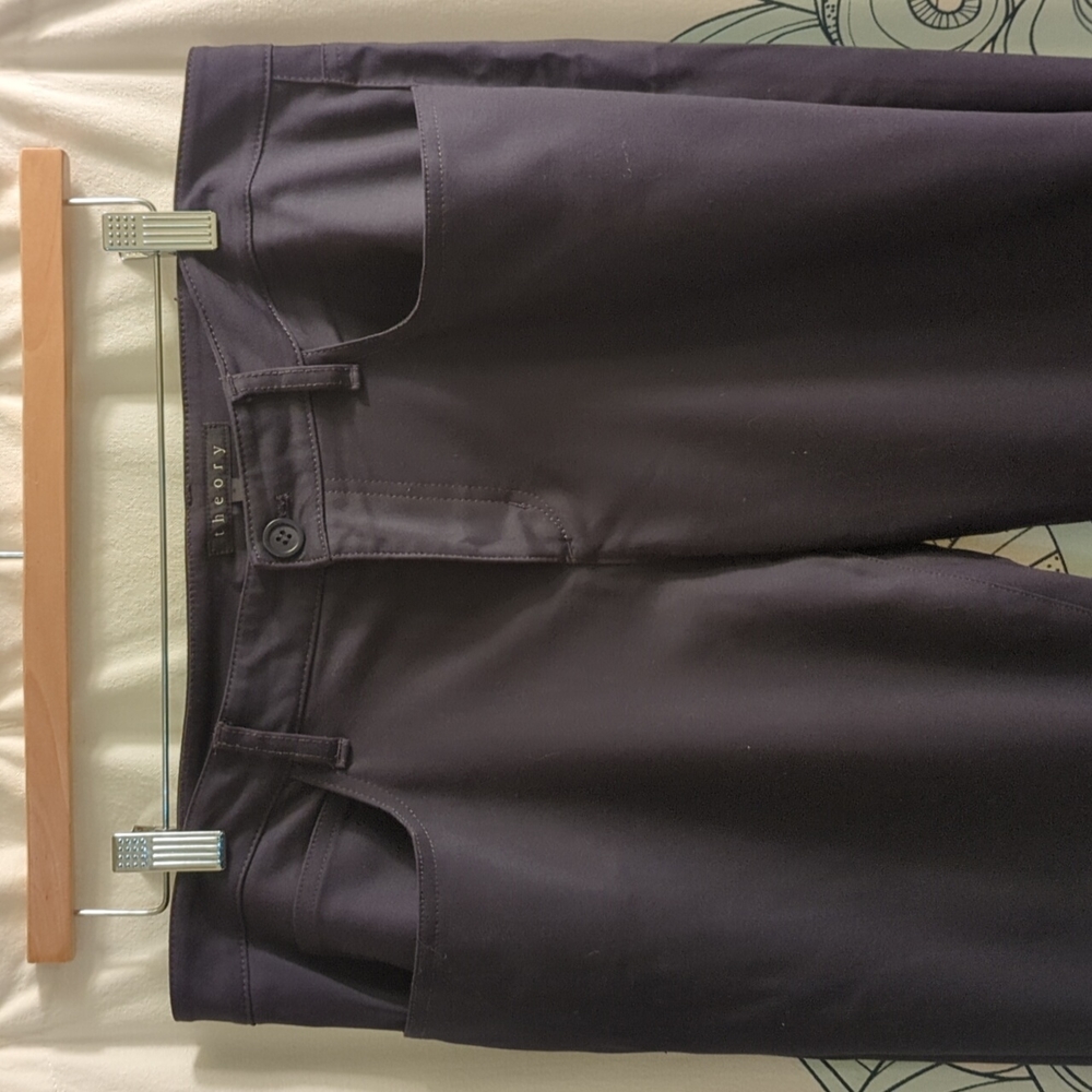 Theory skinny leg dress pants - navy